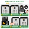 HUANLANG Lock Box for Keys with Code, Waterproof Key Lock