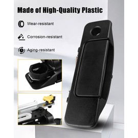 TIKSCIENCE 83210 Liftgate Handle with Keyhole Fit for Jeep Cherokee 1997-2001, Rear Liftgate Latch Handle Replace 55076016 55076016AB 55076016AC 55076016AE, Texture Black