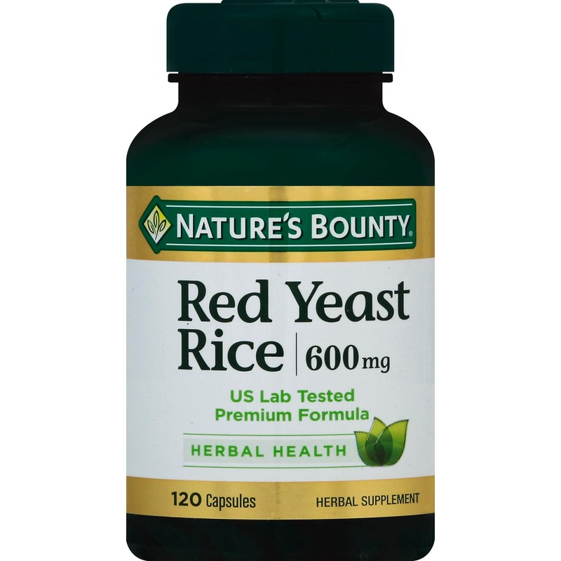 Nature's Bounty Red Yeast Rice Pills and Herbal Health Supplement,