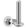 MewuDecor M8-1.25 x 40mm Flanged Button Head Socket Cap Screws