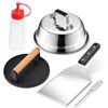 Griddle Accessories Smash Burger Kit (5Pcs), Joyfair Grill Spatula with
