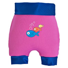 SwimBest Swim Nappy/Shorts - Soft Snug Fitting Swim Nappy, Ages 3-24 Months (Pink/Blue, 6-9 mths (Pack of 1))