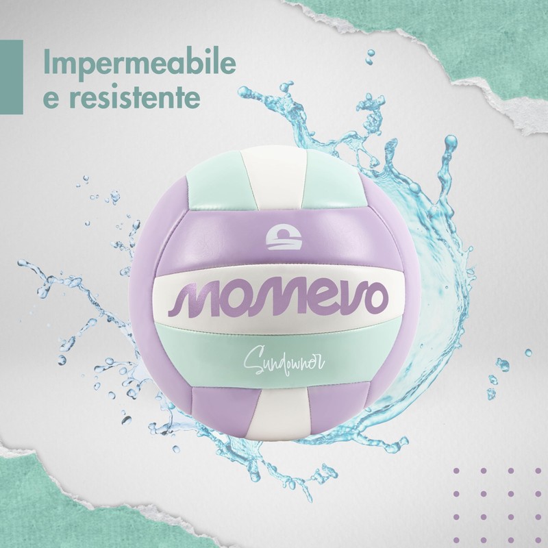 MOMEVO Sundowner Pallone Pallavolo - Pallone Beach Volley, Set con