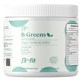 B-fit B Greens Jugo Verde En Polvo 300 Gr L Glutamina