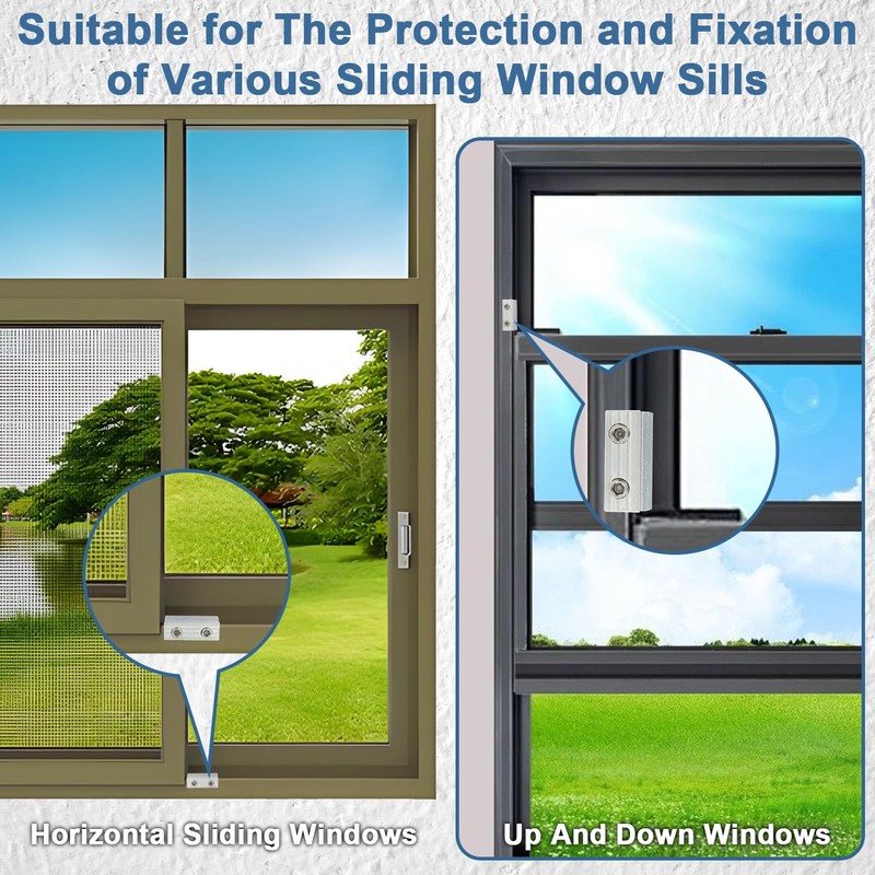 Consss Sliding Window Locks, 4 Pack Window Locks with Key