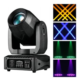 18 prisms Moving Head Lights 120W LED Stage Lights 10 Gobos DJ Lights Disco Lights 8 Colors 12 Channels LED Strobe Lights DMX512 Control for Disco KTV Club Party Wedding