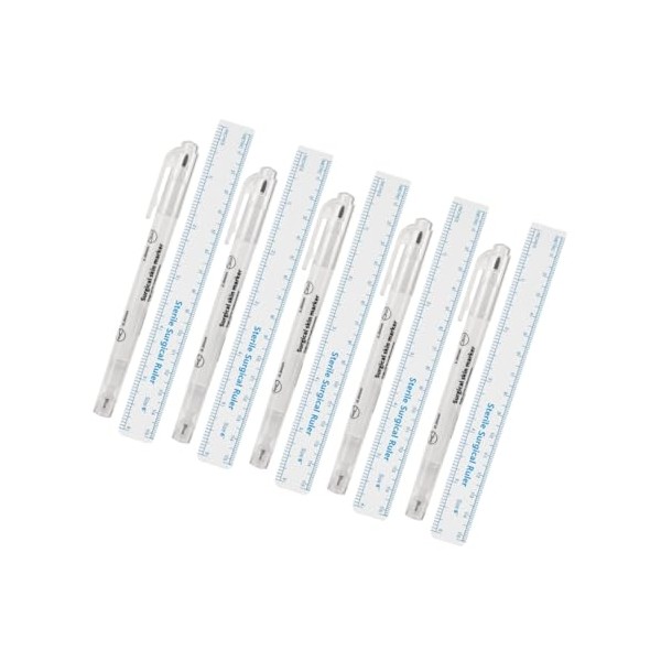 CLISPEED 5sets Tattooing Eyebrow Mapping Pens with Dual Tips Fine