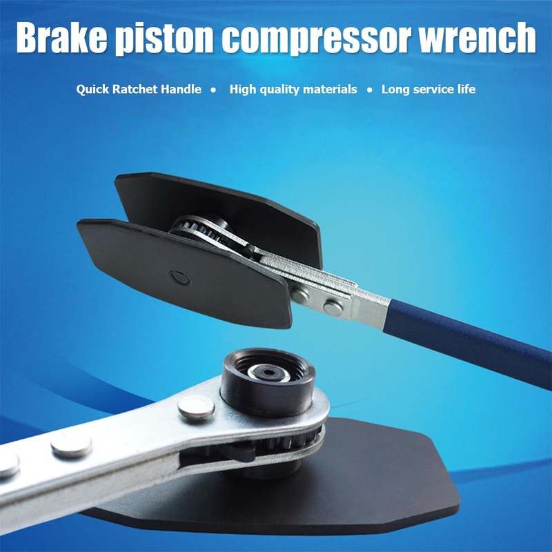 Adunsiaoto Brake Caliper Ratchet Tool, Brake Caliper Compression Tool, Car