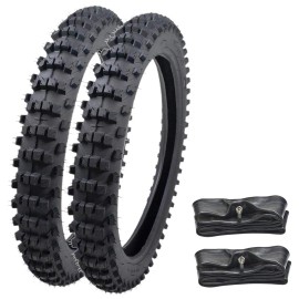 Unbranded Pair 17" Front 70/100-17 Tire Tube Set for KX85 CR85 YZ85 CT110 ST70 Dirt bike