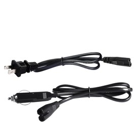 tuhood Electric Lunch Box Power Cord, 12V/24V (for car Trucks), 110V (for Home Office outlets), 32-inch Heated Lunch Box Power Cord, Portable Food Warmer Replacement Power Cord