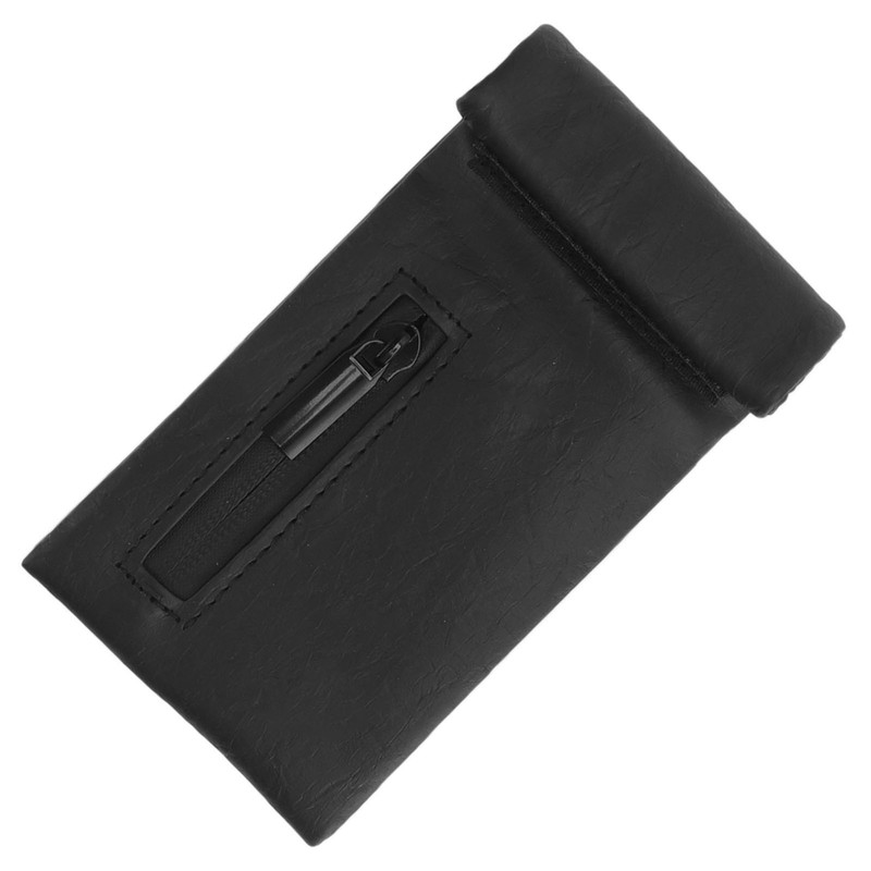 Smell Proof Bag PU Leather Waterproof Multipurpose Storage Bag for