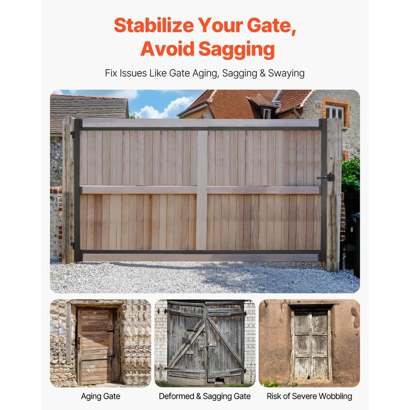 VEVOR Gate Building Kit, Fits 60 to 96 in Wide