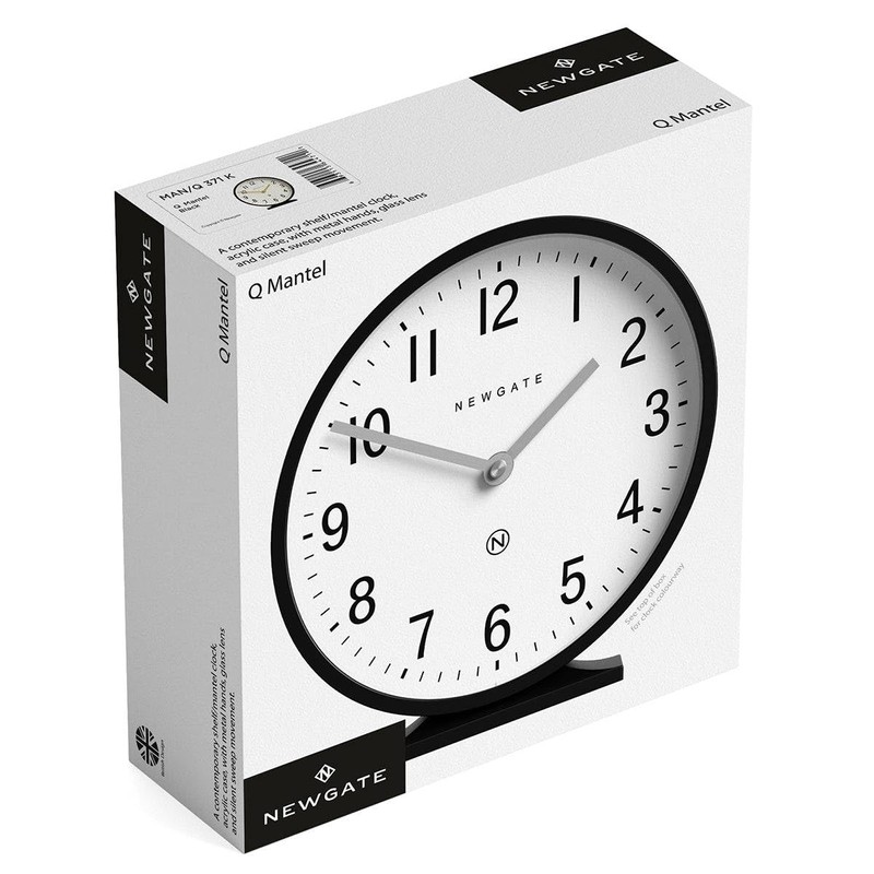 NEWGATE® Q Mantel Clock | Modern Classic Round Mantel Clock