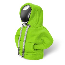 HEVLE Gear Shift Hoodie, Gear Shift Cover, Universal Funny Car Gear Shift Cover, Cute Car Interior Gadgets, Automotive Interior and Decoration Accessories for Cars (Green)
