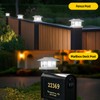 EXCMARK 4x4 Solar Post Cap Lights, 8 Pack Fence Deck