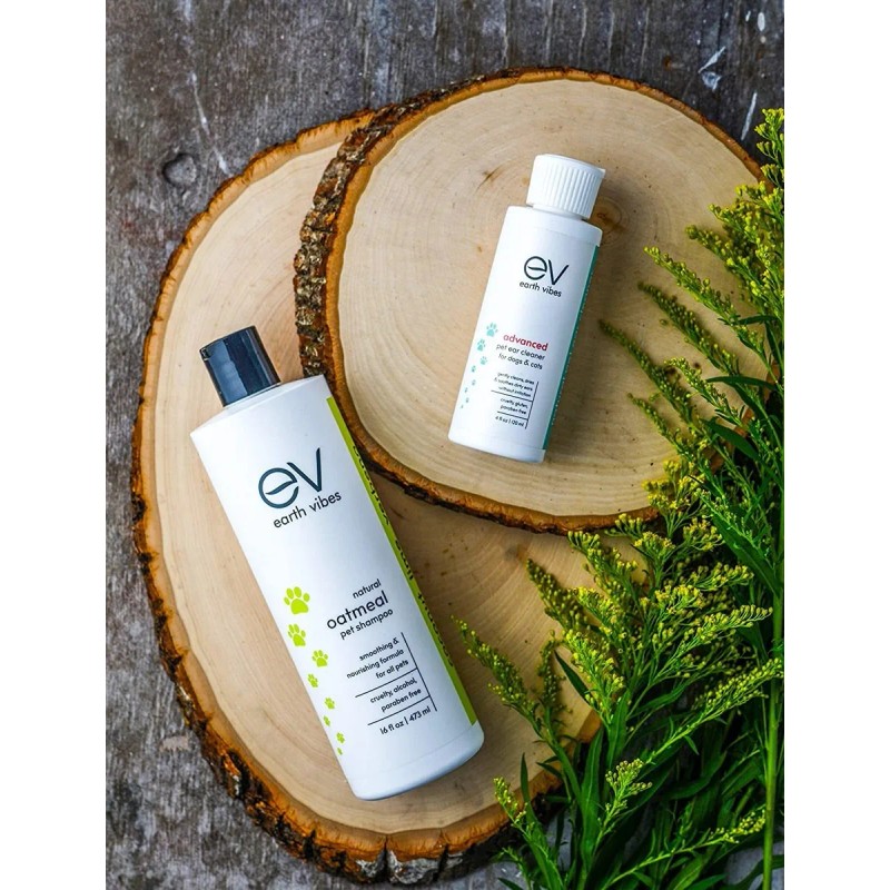 Earth Vibes Advanced Dog And Cat Ear Cleaner - Mejor
