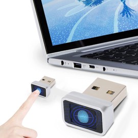 Lector de Huellas Dactilares USB Pequeño, Portátil 0.5S Detección de 360° Computadora USB Registrador de Huellas Dactilares, Escáner de Huellas Dactilares Lector de Sensor de Huellas Dactilares para W