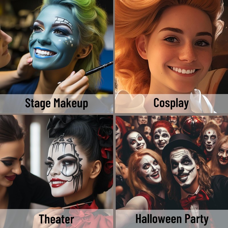 BOBISUKA White Tooth Paint, Instant Bright White Vampiric Tooth Costume