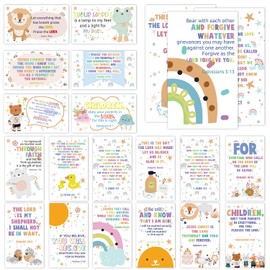 60 Prayer Cards Mini Scripture Cards with Assorted Bible Verses for Bible Studies, Inspirational Religious Christian Gifts for Family - JK0407
