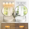 BrkNit 4 Light Modern Bathroom Light Fixtures Over Mirror, Chrome