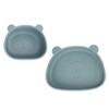 Baby Suction Plates Panda Shaped Powerful Suction Silicone Kid Suction