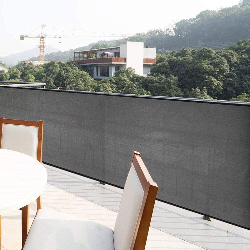 Balcony Privacy Screen Cover 90x500cm,Garden Screens with Cable Ties,Garden Privacy