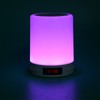Bluetooth Speaker Alarm Clock Colorful Night Light Touch Control LED