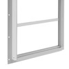 2 Pack Shed Window 10" W x23 H, White Flush