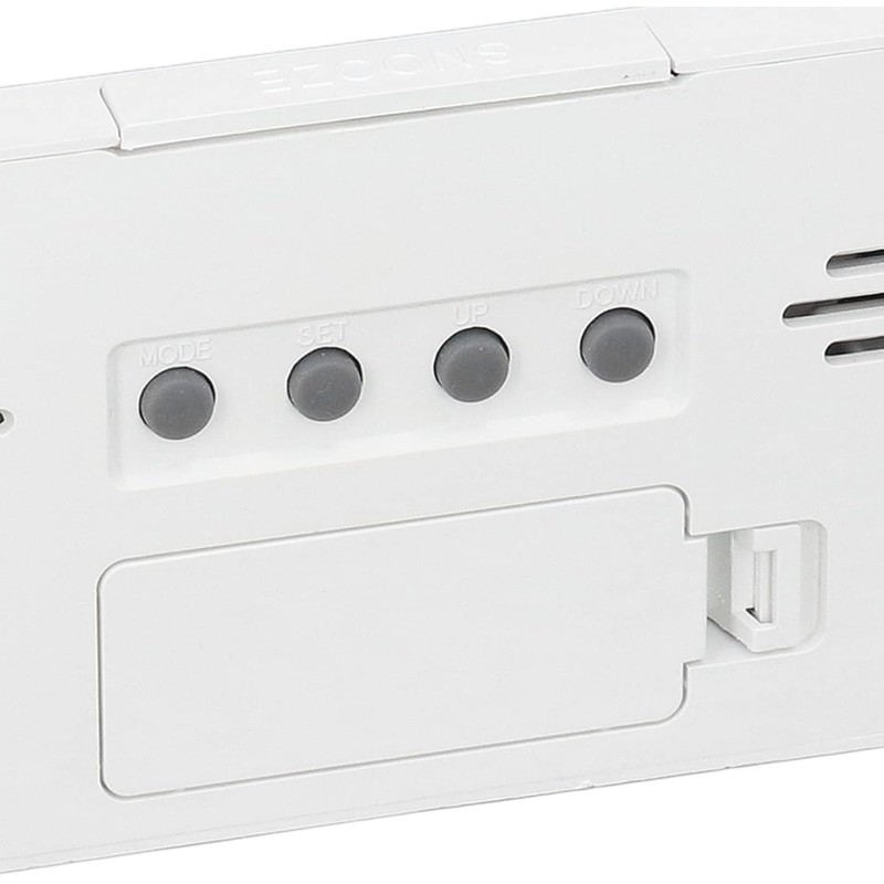 デジタル温湿度計 室内温度湿度計 目覚まし時計 LCD大画面 カレンダー アラーム 卓上 環境目安表示 熱中症 インフルエンザ