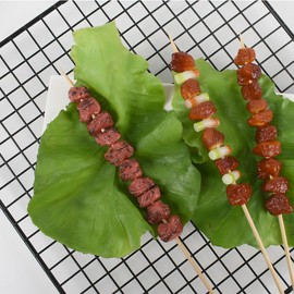 VYNYJOAN 3Pcs Artificial Barbecue Grilling Skewers Fake BBQ Outdoor Kitchen Barbecue Realistic Food for Home Kitchen Grill Decoration