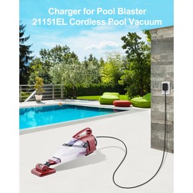 FGIEU 8.4V Vacuum Charger for Pool Blaster 26051SL, 26050SL, 24050GL, 23051EL, 22151EL, 22051EL, 21051DL, for Water Tech LC099-2SK Power Cord Replacement.