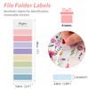 SKYDUE Accordion File Organizer, Floral Expanding File Folders with 5