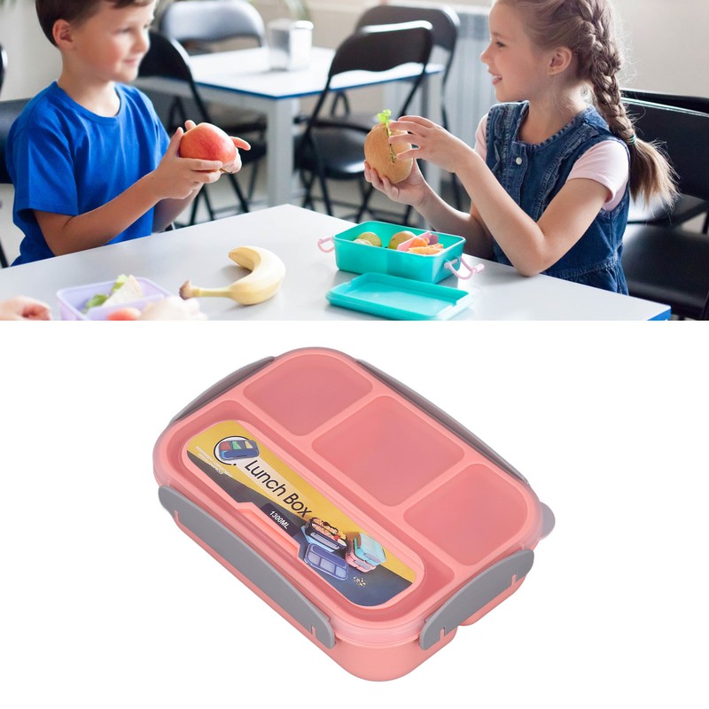 Individual Sealed Lunch Box Children Lunch Box 4 Compartment Lunch