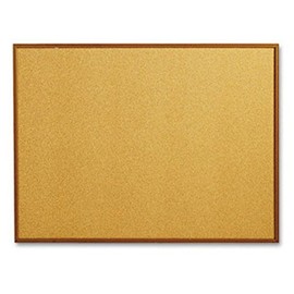 Mead 85367 Classic Cork Bulletin Board, 48 X 36, Oak Finish Frame