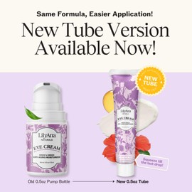 LilyAna Naturals Eye Cream for Dark Circles and Puffiness, Under Eye Cream for Wrinkles and Bags, Anti Aging Cream helps Improve Dryness; for Sensitive Skin 0.5 oz