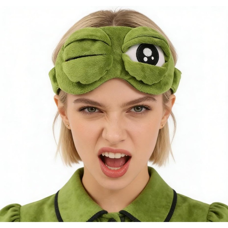 Funny Eye Mask, Funny Sleep Mask, Frog Eye Mask, 3D