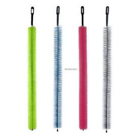 Bristle and Flexible Stainless Steel Brush 27 Inch for Clothes Dryer Lint Vent Trap Cleaning, Refrigerator Coil, Drain Pipes and Radiators Cleaning (1 Pack Random Color - Plastic Handle)