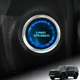Toyota Land Cruiser LAND CRUISER 250 Series April 2024 - Present Push Start Button Cover Car Interior Accessories ABS Material Interior Parts Car Accessories Crystal Engine Start Cover Genuine