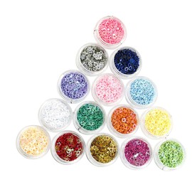 Outanaya Nail Glitter Sequins Nail Sequins Rhinestone Stickers for Makeup Decor