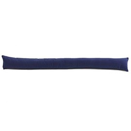 Classic Home Store Royal Blue Velvet Draught Excluder French Patio Door Extra Long Soft Cotton Draft Stopper (5ft)