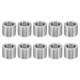 PATIKIL M12 Aluminum Spacers, 10 Pcs Metal Spacer Aluminum 12.7mm ID x 20mm OD x 15.9mm L Aluminum Spacer Screw Standoff Round for 1/2" or M12 Screw Bolts