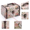 ELLDOO Butterfly Treasure Chest Box, Wooden + PU Leather Storage