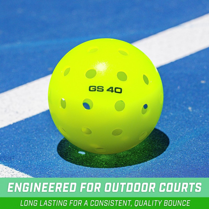 GoSports GS 40 Pickleball Balls - 4 Pack of Regulation