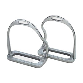 Shires Equestrian - Bent Leg Stirrup Iron - S/steel - Size: 4.5