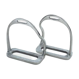 Shires Equestrian - Bent Leg Stirrup Iron - S/steel - Size: 4.5