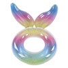 Swimming Ring Sparkling Sequins Rainbow Gradient Wings Swimming Ring Summer