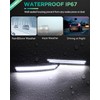 PWOBVZ Dynamic Front & Rear White Side Marker Lights Compatible