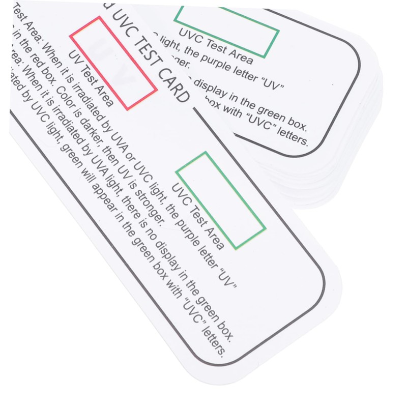 CHILDWEET Uv Light Detection Tool 20pcs Uvc Test Strips Uvc