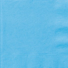 Powder Blue Solid Luncheon Napkins - (Pack of 20) - Elegant Design - Perfect for Parties, Events & Everyday Use