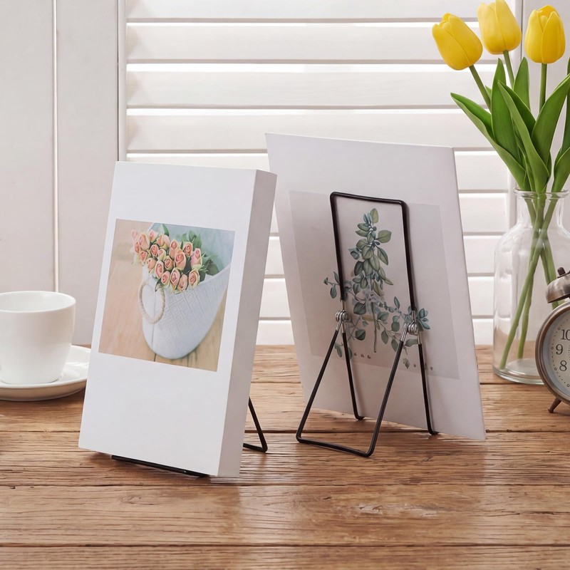 10 Pcs 9.6 Inch Large Metal Book Stand for Display,